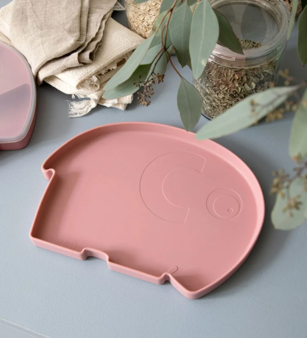 Tallerkener-Sebra Tallerken - Silikone - Fanto - Blossom Pink