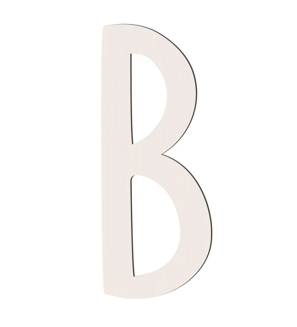 Sebra Bogstaver*Træbogstaver - B - Birchbark Beige