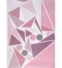 Sebra Wallsticker*Wallstickers - Rosa Geometrisk Fugl