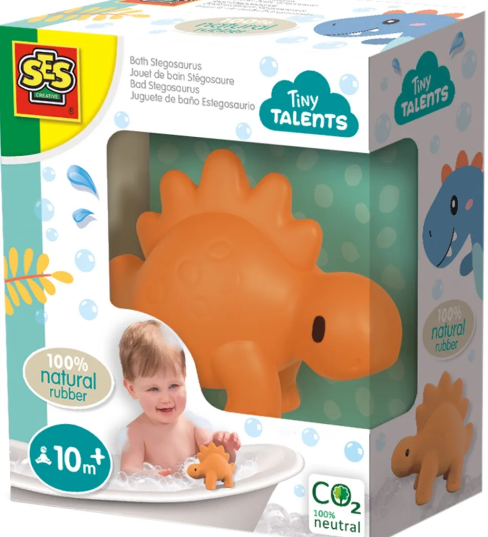 SES Creative Strandlegetøj|Badedyr*Badedyr - Stegosaurus - Naturgummi