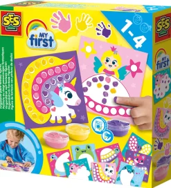 Maling|Kreasæt-SES Creative Fingermaling - Min Første - Fantasi figurer
