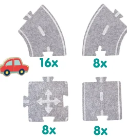 SES Creative Kreasæt*Kreasæt - Filt Vejbane m. Bil - 40 dele
