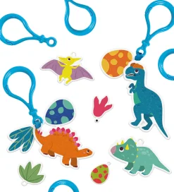 Kreasæt-SES Creative Kreasæt - Krympeplast - Dinosaur Nøgleringe