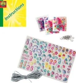 SES Creative Kreasæt*Kreasæt - Lav Dine Egne Armbånd - Puffy Stickers