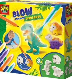 SES Creative Tuscher Og Farver|Kreasæt*Kreasæt - Pustetuscher - Dinosaurer