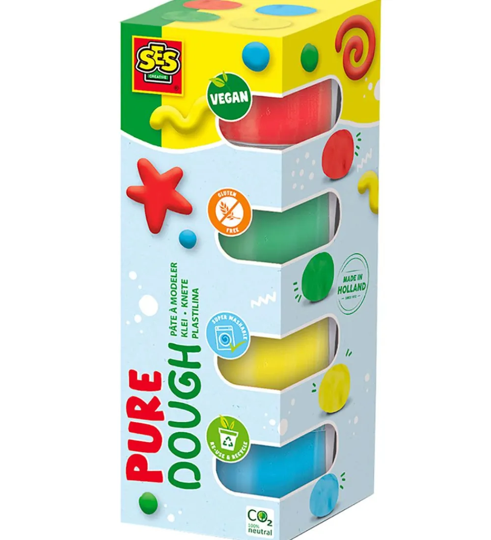Modellervoks-SES Creative Modellervoks - 4x90 g - Pure