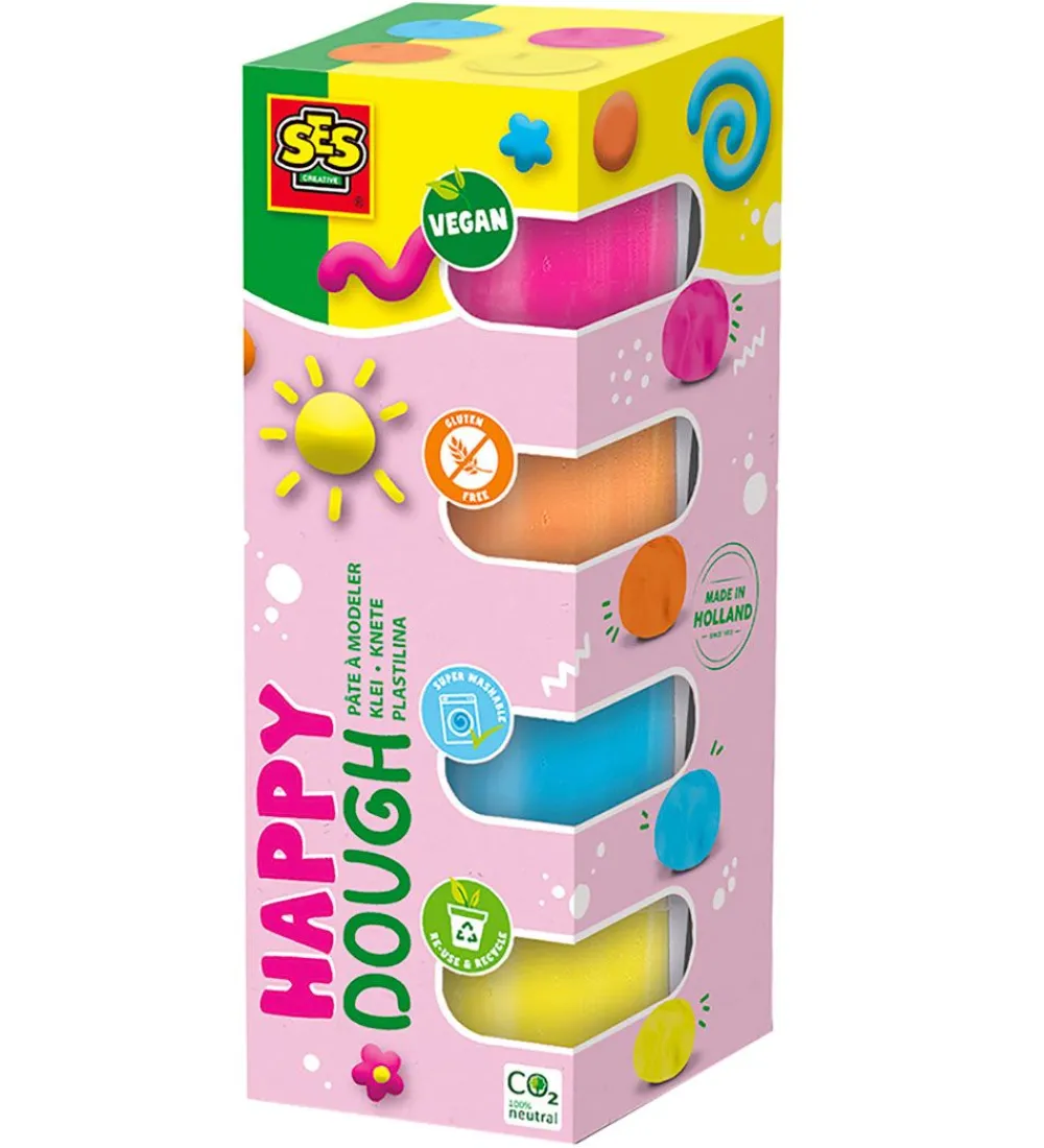 SES Creative Modellervoks*Modellervoks - 4x90 g - Happy