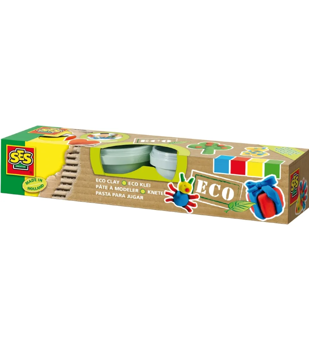 Modellervoks-SES Creative Modellervoks - ECO - 4x90 g - 4 Farver