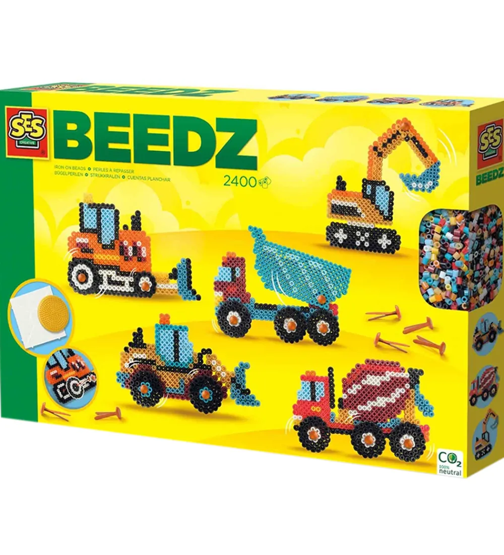 Perler-SES Creative Perler - Strygeperler - 2400 stk - Strygeperler Byg