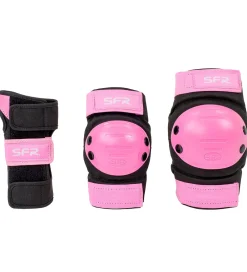 SFR Rulleskøjter|Rulleskøjter*Beskyttelsessæt - Youth Ramp Triple Pad Set - Sort/Pink