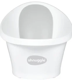 Shnuggle Badekar Og Bademåtter*Badekar - Baby - Hvid m. Grå