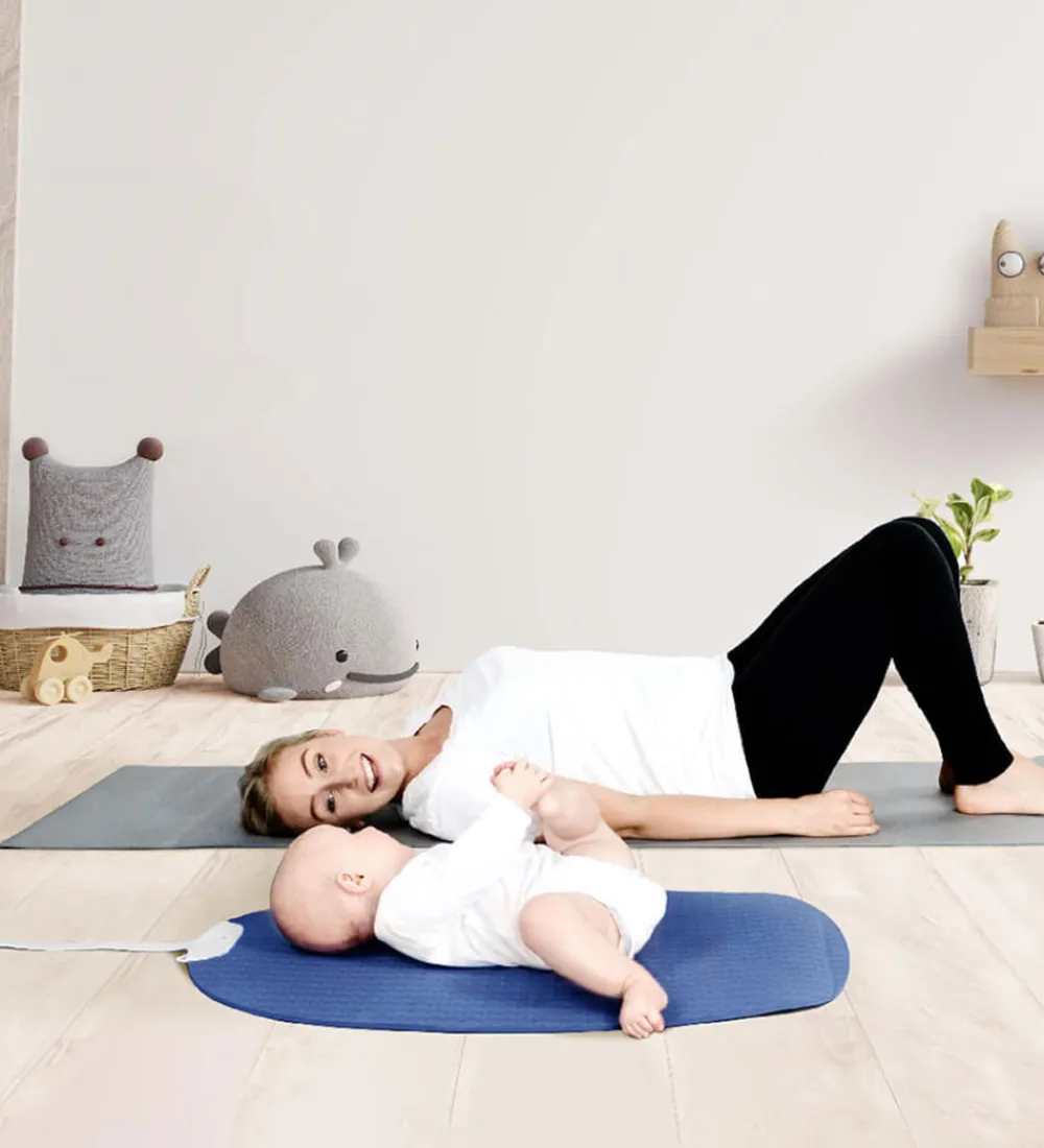 Puslepuder Og -Underlag-Shnuggle Puslemåtte - Yoga - Navy