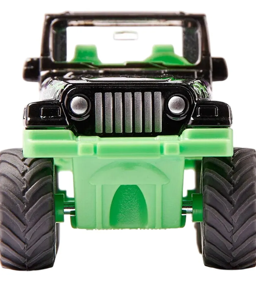 Siku Biler, Tog Og Køretøjer*Bil - Jeep Big Wheel - Sort/Grøn