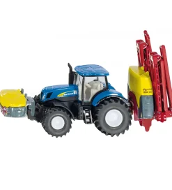 Traktorer-Siku Traktor m. Anhænger - 1:87 - New Holland Tractor With Crop
