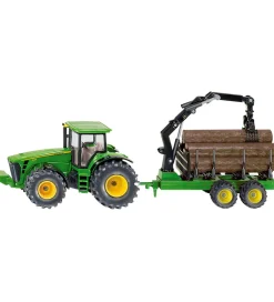 Siku Traktorer*Traktor m. Skovbrugstrailer - John Deere 8430 - 1:50 - Grøn