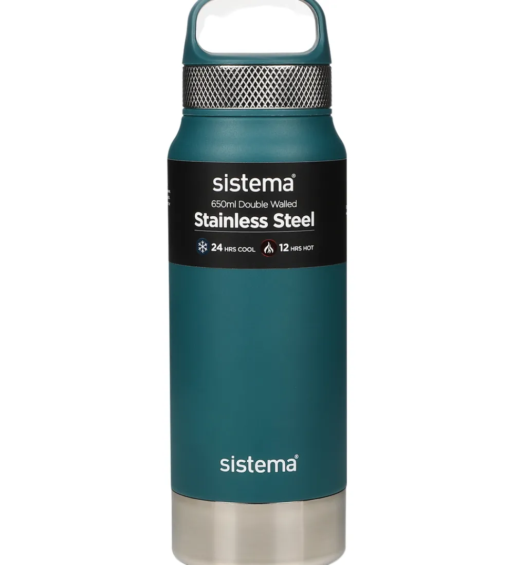 Sistema Termoflasker|Drikkedunke*Termoflaske - Stainless Steel - 650 ml - Grøn
