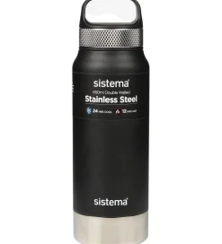 Termoflasker|Drikkedunke-Sistema Termoflaske - Stainless Steel - 650 ml - Sort