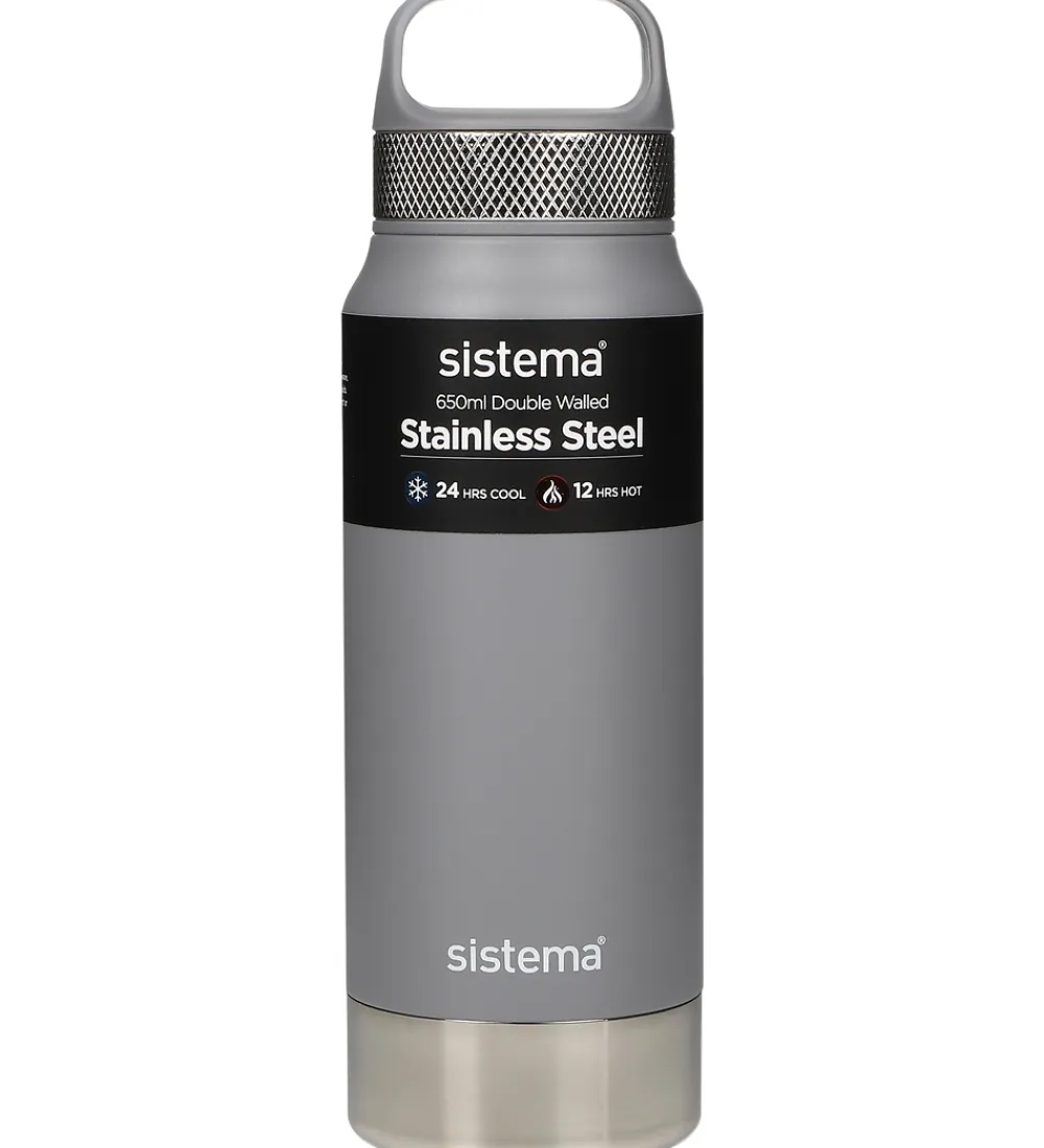 Sistema Termoflasker|Drikkedunke*Termoflaske - Stainless Steel - 650 ml - Grå