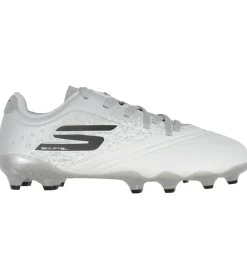 Skechers Fodboldstøvler - Græs (Fg)*Fodboldstøvler - Razor 1.5 JR Youth FG - Hvid/Sølv