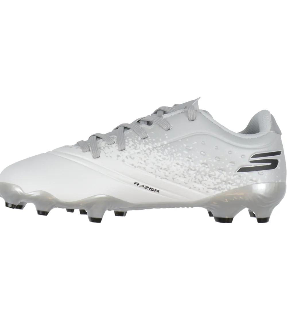 Skechers Fodboldstøvler - Græs (Fg)*Fodboldstøvler - Razor 1.5 JR TD FG - Hvid/Sølv