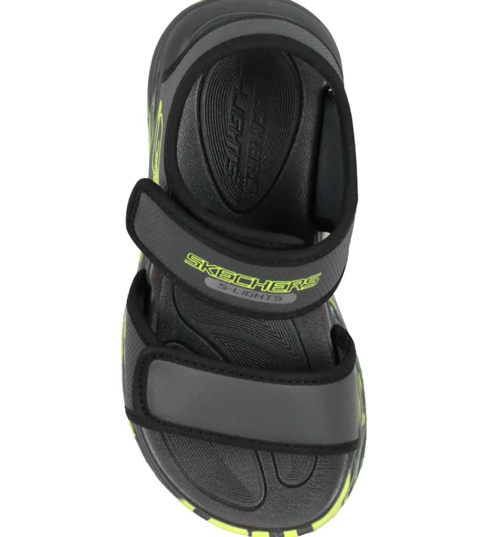 Sandaler|Blinkesko-Skechers Sandal m. Lys - Light Sola - Charcaol/Black