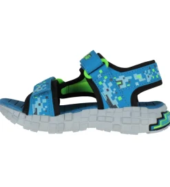 Sandaler-Skechers Sandaler - Mega Splash 4K - Sort/Blå/Grøn