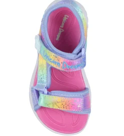 Skechers Blinkesko*Sandaler m. Lys - S Lights Unicorn Dreams - Blue/Multi