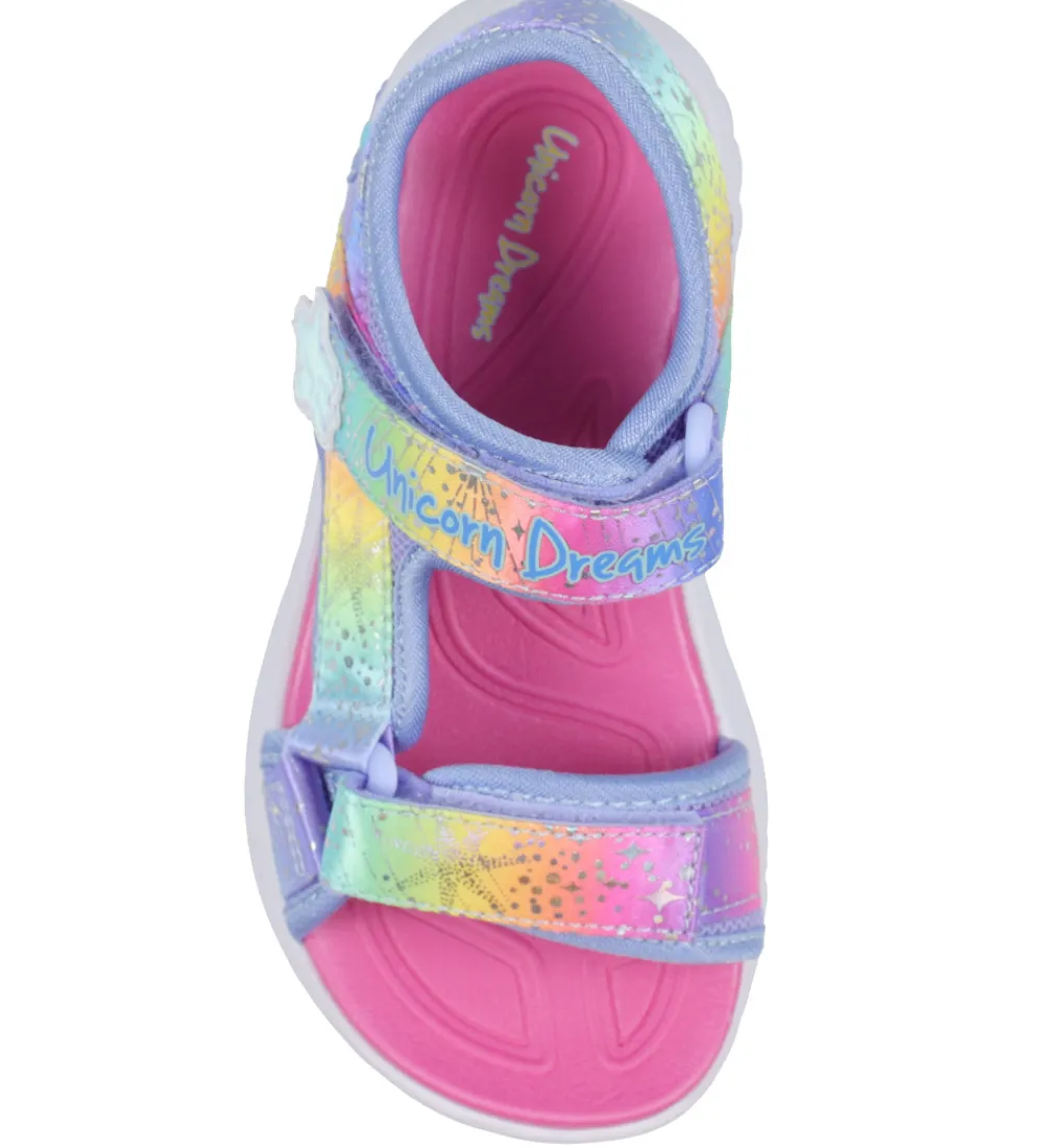 Skechers Blinkesko*Sandaler m. Lys - S Lights Unicorn Dreams - Blue/Multi