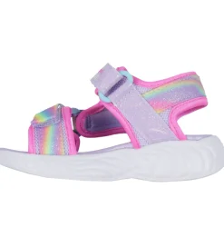 Blinkesko-Skechers Sandaler m. Lys - Dreamy Unicorns - Lavender/Multi