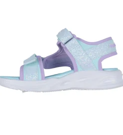 Blinkesko-Skechers Sandaler m. Lys - Sola Glow - Light Blue Lavender