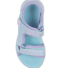 Blinkesko-Skechers Sandaler m. Lys - Sola Glow - Light Blue Lavender