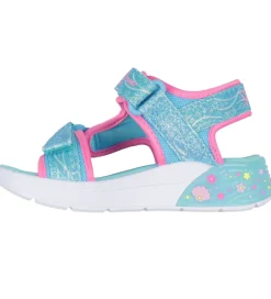 Sandaler|Blinkesko-Skechers Sandaler m. Lys - Mermaid Dreams - Blue/Multi