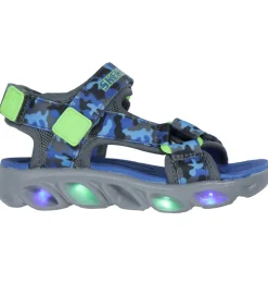 Blinkesko-Skechers Sandaler m. Lys - Hypno-Splash - Blue Lime