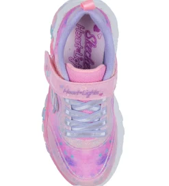 Blinkesko-Skechers Sko m. Lys - Eternal Heart Lights - Lys Pink/Multi