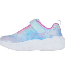 Blinkesko-Skechers Sko m. Lys - Eternal Heart Lights - Blå/Multi