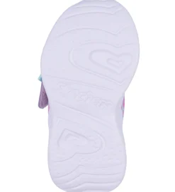 Skechers Blinkesko*Sko m. Lys - Eternal Heart Lights - Lyseblå/Multi