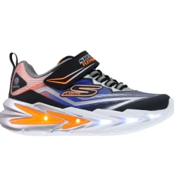 Blinkesko-Skechers Sko m. Lys - Flex-Glow Ultra - Sort/Blå