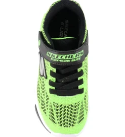 Skechers Blinkesko*Sko m. Lys - Flex-Glow Elite - Lime Black