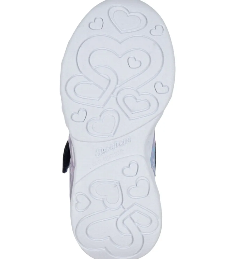 Skechers Blinkesko*Sko m. Lys - Heart Jewels - Navy/Multi