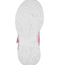 Blinkesko-Skechers Sko m. Lys - Heart Jewels - Silver/Multi