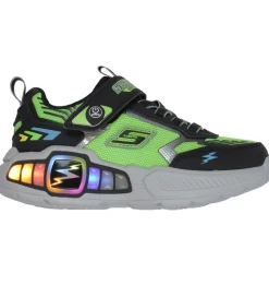 Blinkesko-Skechers Sko m. Lys - Light Storm 3 - Lime/Black