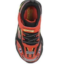 Blinkesko-Skechers Sko m. Lys - Thermo-Flash Wheel Buddies - Rød/Sort