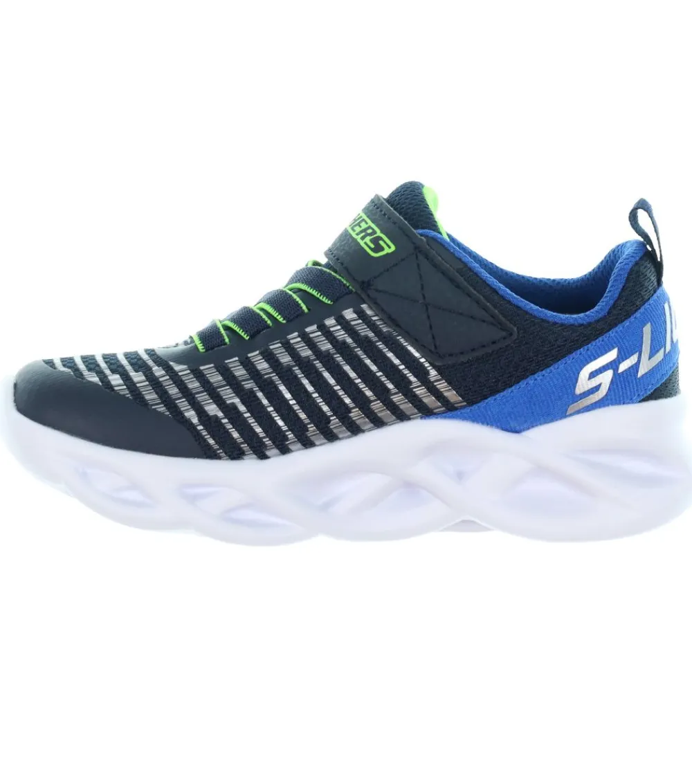 Skechers Blinkesko*Sko m. Lys - Twisty Brights - Navy/Blue
