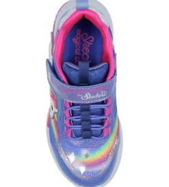 Skechers Blinkesko*Sko m. Lys - Unicorn Chaser - Blue/Multi