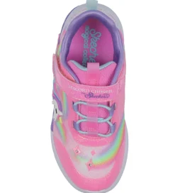 Blinkesko-Skechers Sko m. Lys - Unicorn Chaser - Pink/Multi