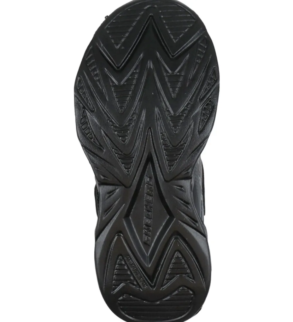 Skechers Blinkesko*Sko m. Lys - Vortex 2.0 - Black/Charcoal