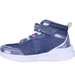 Blinkesko-Skechers Støvler m. Lys - Unicorn Chaser - Navy/Multi
