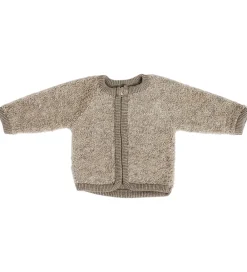 Cardigans|Uld-Smallstuff Cardigan m. Lynlås - Uld - Natur Melange