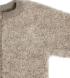 Cardigans|Uld-Smallstuff Cardigan m. Lynlås - Uld - Natur Melange