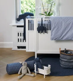 Pyntepuder-Smallstuff Pude - Flodhest - 30x45 - Navy